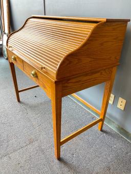 Wooden Roll Top Desk