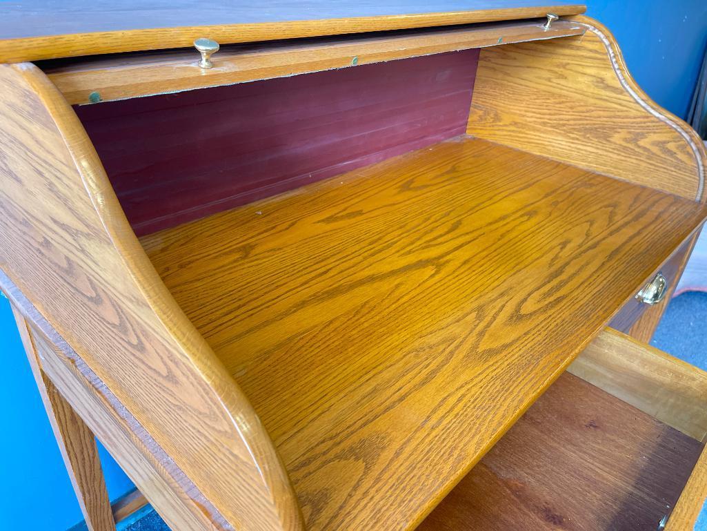 Wooden Roll Top Desk