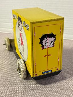 Vintage Schylling Tin Litho Betty Boop Toy Truck