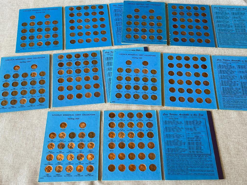 Group of 5 Lincoln One Cent Collector Booklets