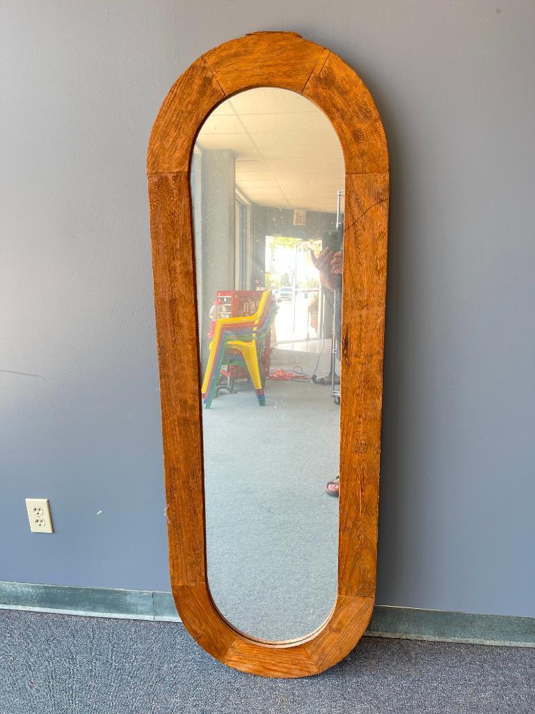 Vintage Wooden Framed Mirror