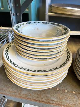 Group of Shenango China Dinner Plates and Bowls from King Cole Restaurant