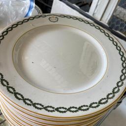 Shelf Lot of Shenango China Dinner Plates and More from King Cole Restaurant