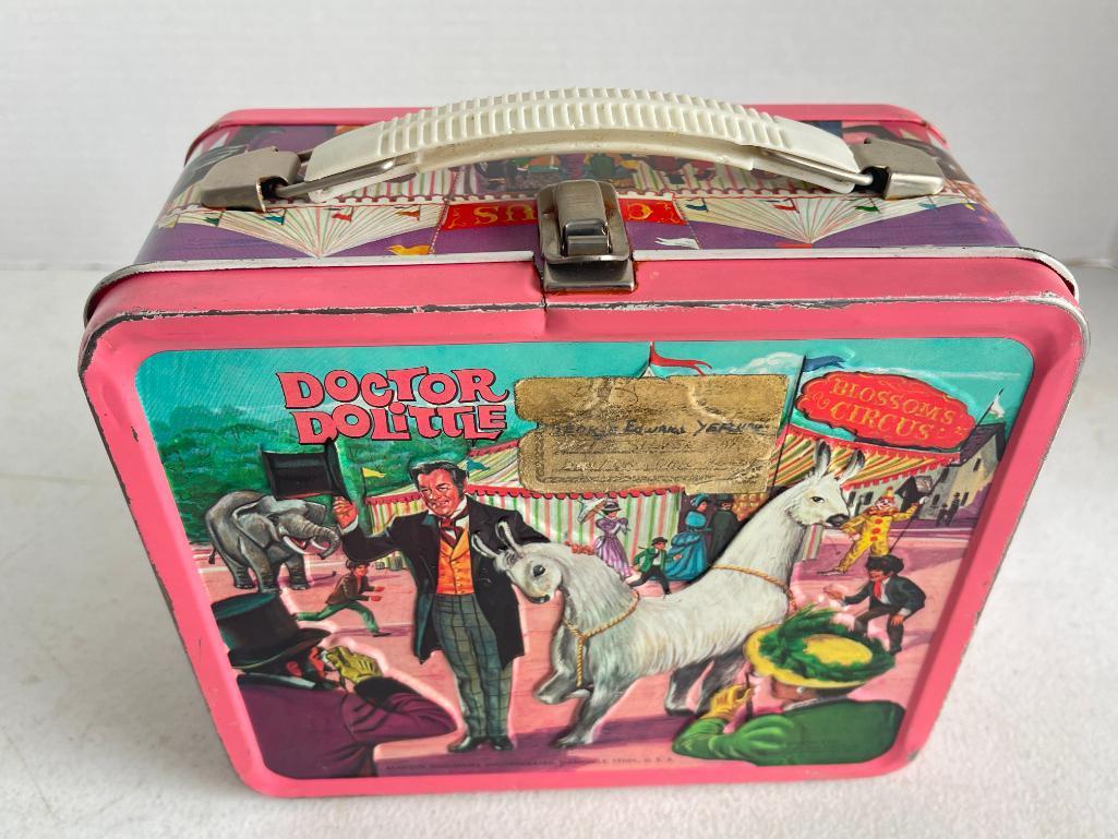 Vintage Metal Lunch Box Including Thermos - Doctor Dolittle