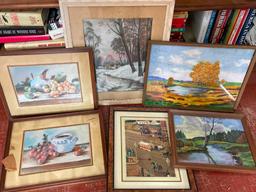 Group of Framed Wall Art Pieces