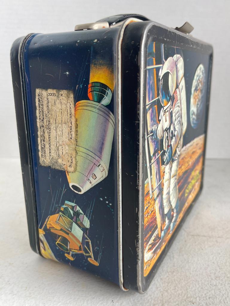 Vintage Metal Lunch Box Including Thermos - The Astronauts