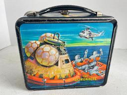 Vintage Metal Lunch Box Including Thermos - The Astronauts