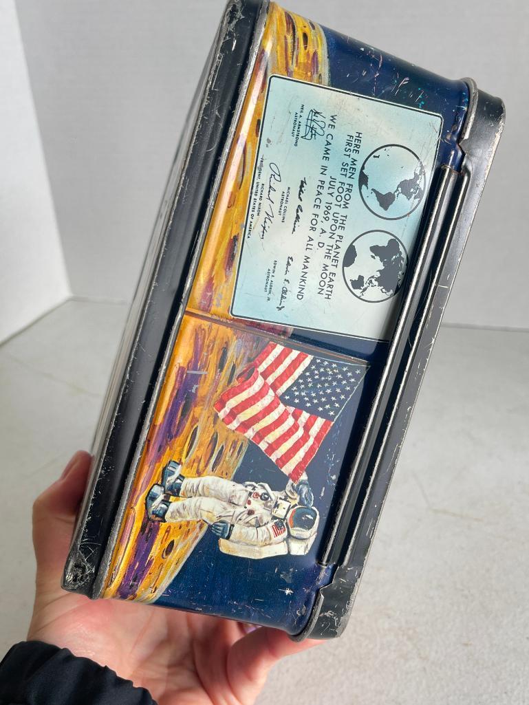 Vintage Metal Lunch Box Including Thermos - The Astronauts