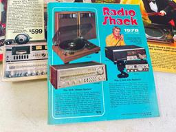 Group of Radio Shack Catalogs (1970s)