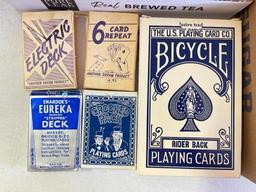 Group of Vintage Table Games and Playing Cards