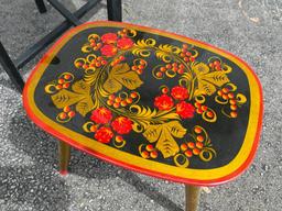 Group of 2 Folk Art Tables