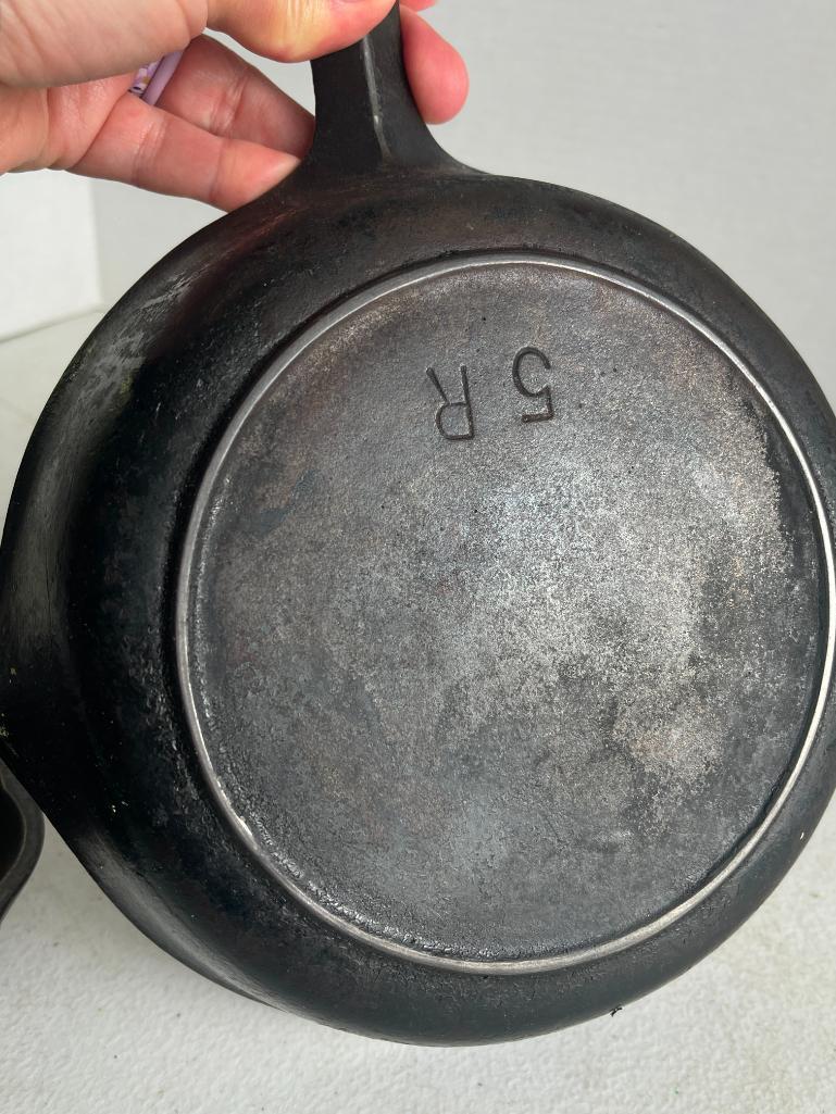 Group of 2 Cast Iron Skillets