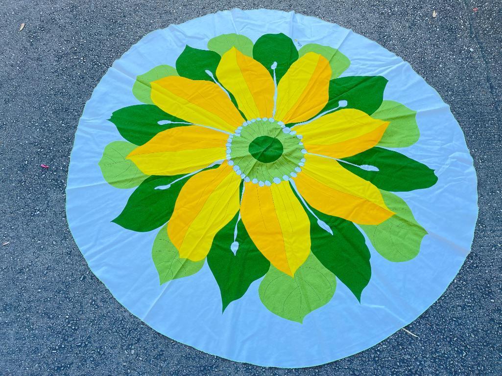 Vintage Round Table Cloth