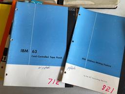 Group of Vintage IBM Systems and Technical Manuals
