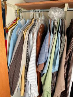 Closet Contents of Men's Clothes - Mostly Large