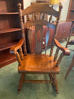 Large Wooden Rocking Chair