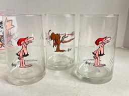 Group of 6 Vintage Drinking Glasses