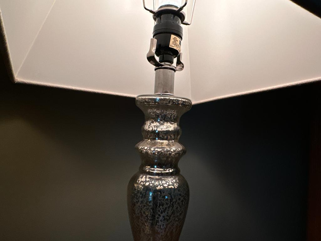Pair of Contemporary Glass Lamps