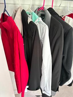 Coats and Jackets in Primary Bedroom Closet