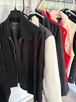 Coats and Jackets in Primary Bedroom Closet