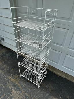 White Metal Rack