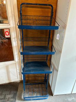 Blue Metal Shelving Rack