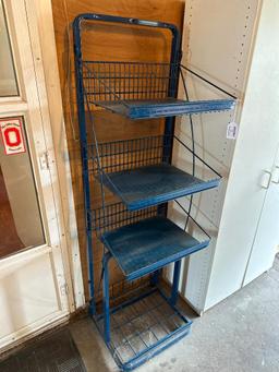 Blue Metal Shelving Rack