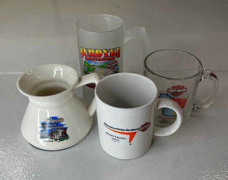 Harley Davidson, mugs and mugs