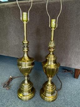 Group of 2 Brass Stifel Lamps