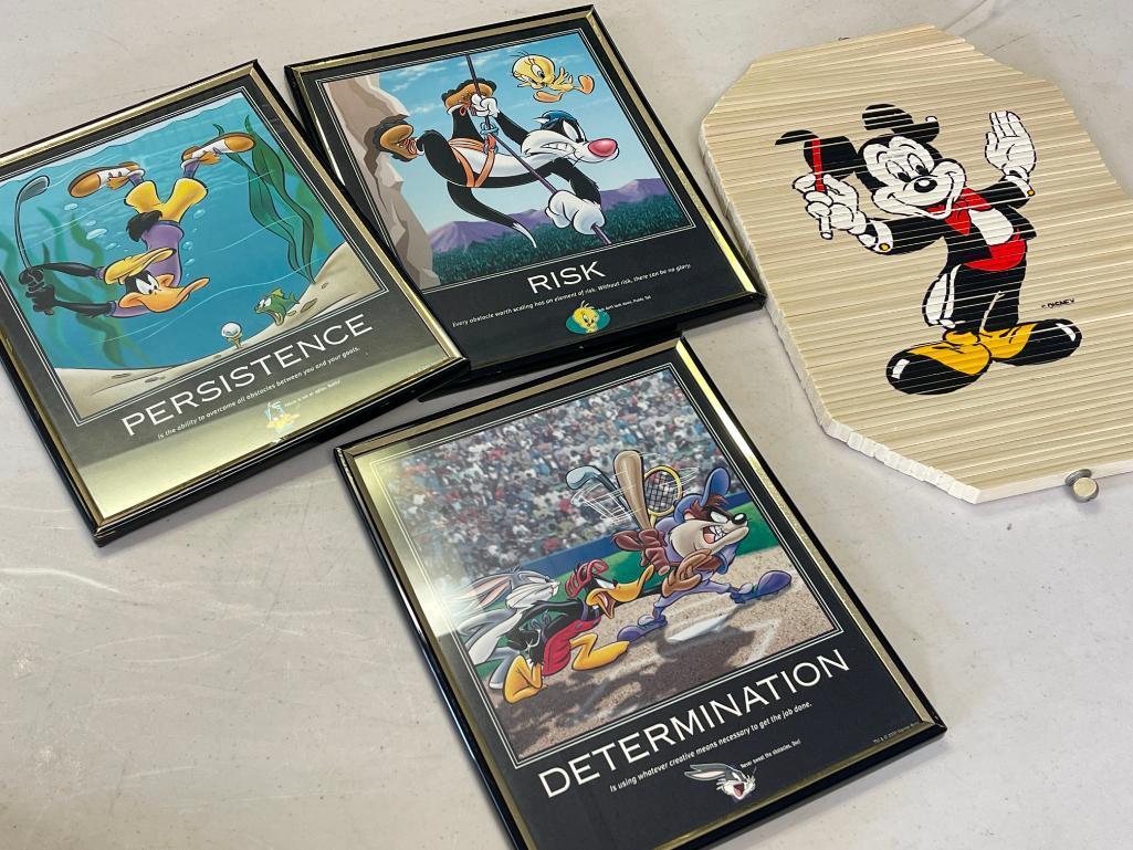 Group of Looney Tunes and Disney Pieces