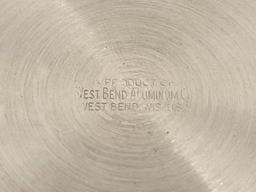 Vintage West Bend Aluminum Company Covered Cake Plate