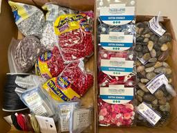 Beads, Buttons and Vase Filler Lot