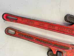 Group of 2 Pipe Wrenches