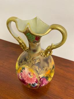 Vintage Hand Painted Porcelain Vase