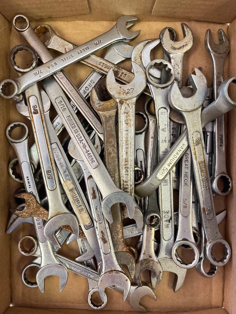 Group of Mixed Wrenches