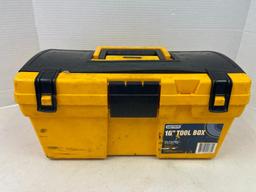 16" Plastic Tool Box with Contents