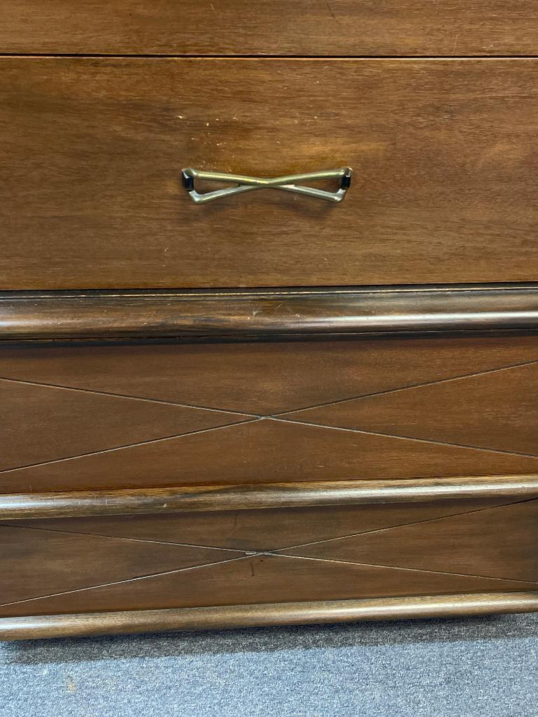 Vintage Wooden Mengel Chest of Drawers