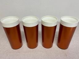 Set of 4 Vintage Insulated Cups