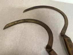 Pair of Vintage Hand Sickles