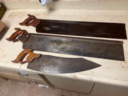 Set of Three Antique Hand Saws