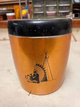 Vintage West Bend Aluminum Copper Sugar Canister