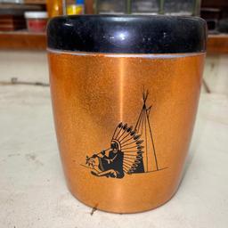 Vintage West Bend Aluminum Copper Sugar Canister