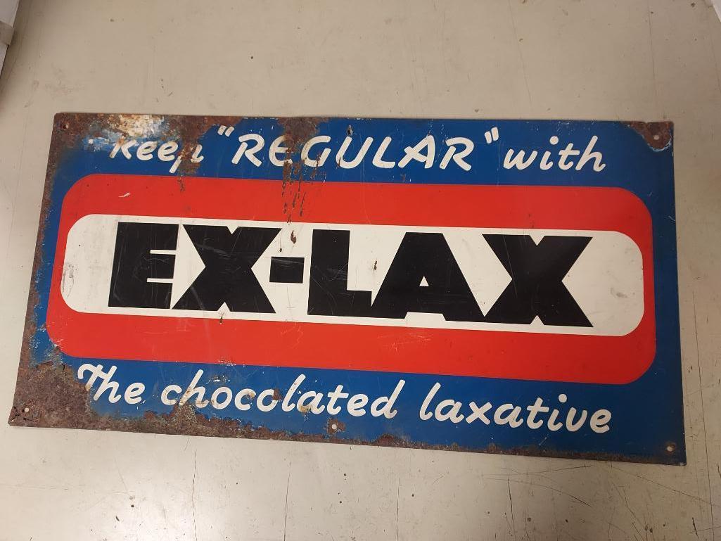 Metal "Ex-Lax" Sign