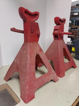 Two HD Cast Iron Jack Stands