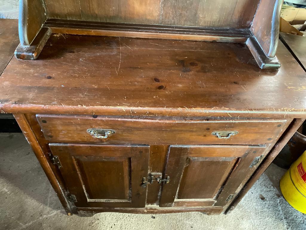 Antique Drop Leaf Hutch