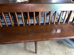 Antique Solid Wood Bench