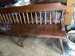 Antique Solid Wood Bench