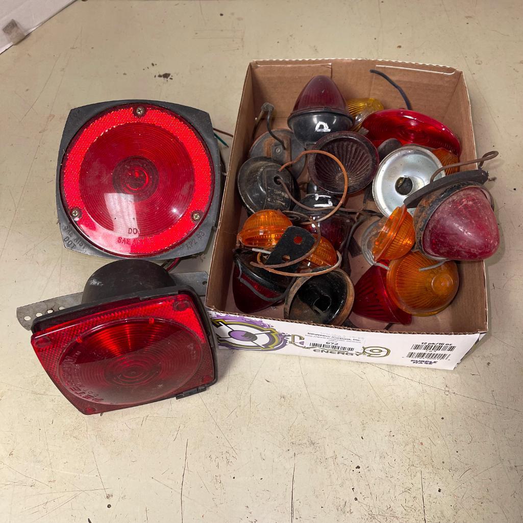 Group of Misc Sized Tail Lamps