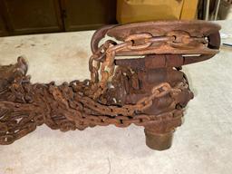 Antique Yale Screw Geared Block 1/2 Ton Hoist