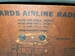 Vintage 1949 Wards Airline Tube Tabletop Radio Model 94BR1526A